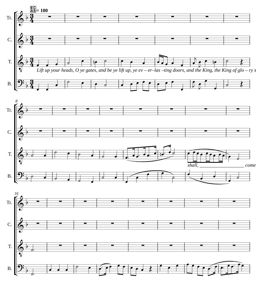 Lift up your heads, O ye gates