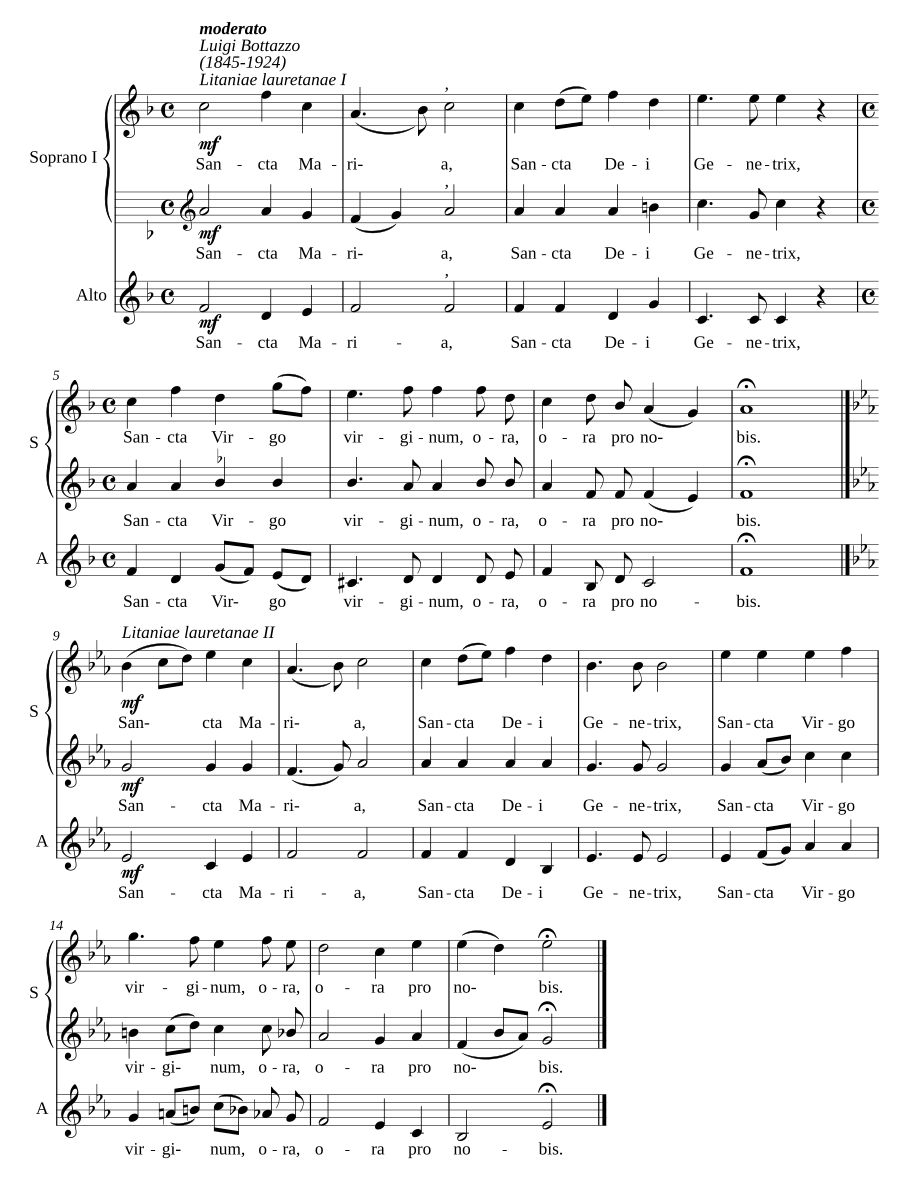 Litaniae lauretanae, op.146/1 & 2