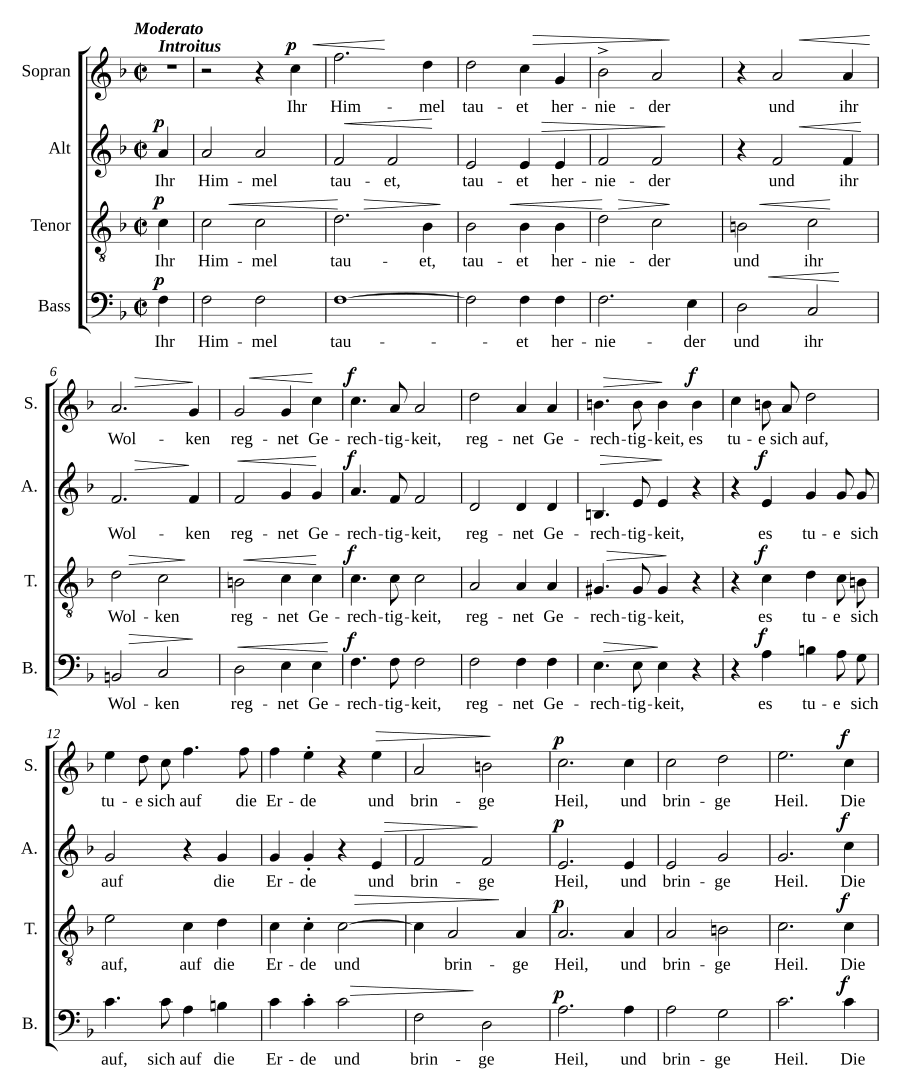 Liturgie für den Hauptgottesdienst in der Adventszeit, op. 57
