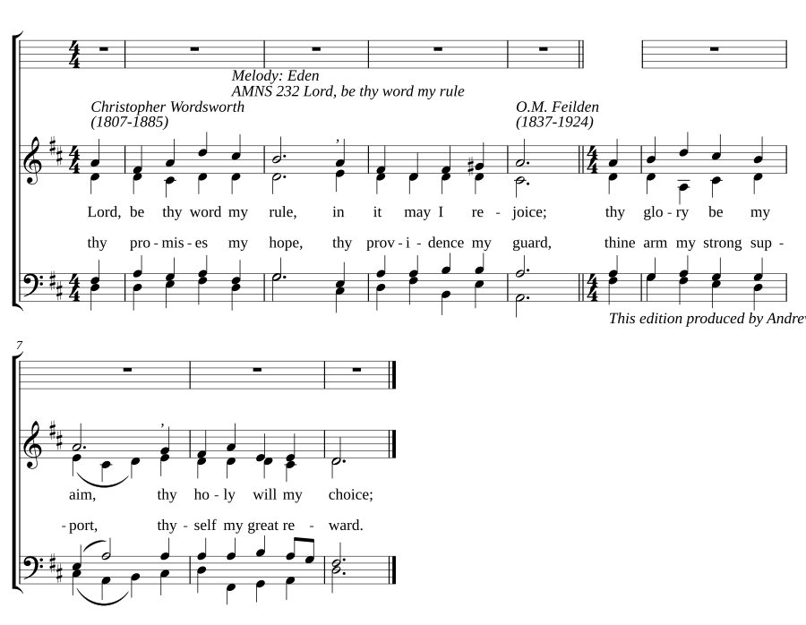 Lord, be thy word my rule