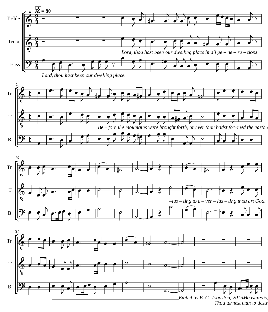 Lord, thou hast been our dwelling place