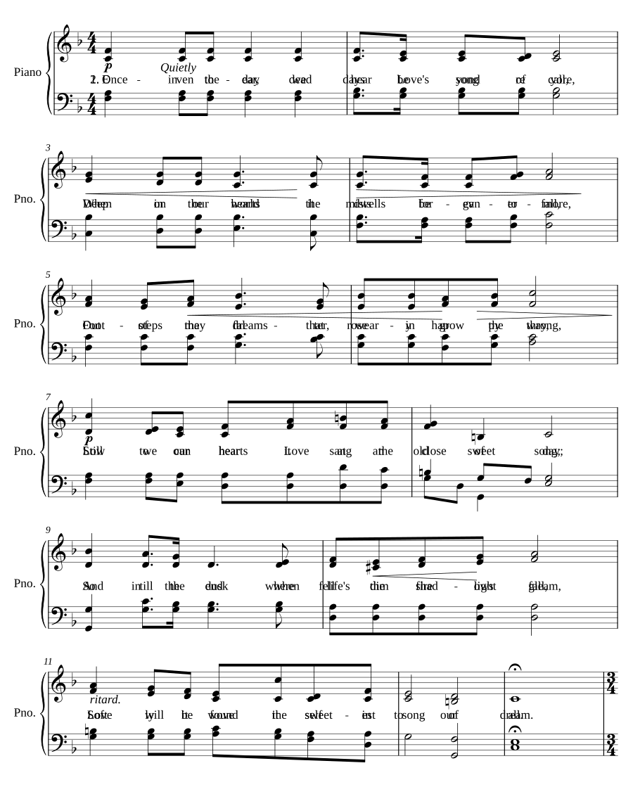 Love's old sweet song