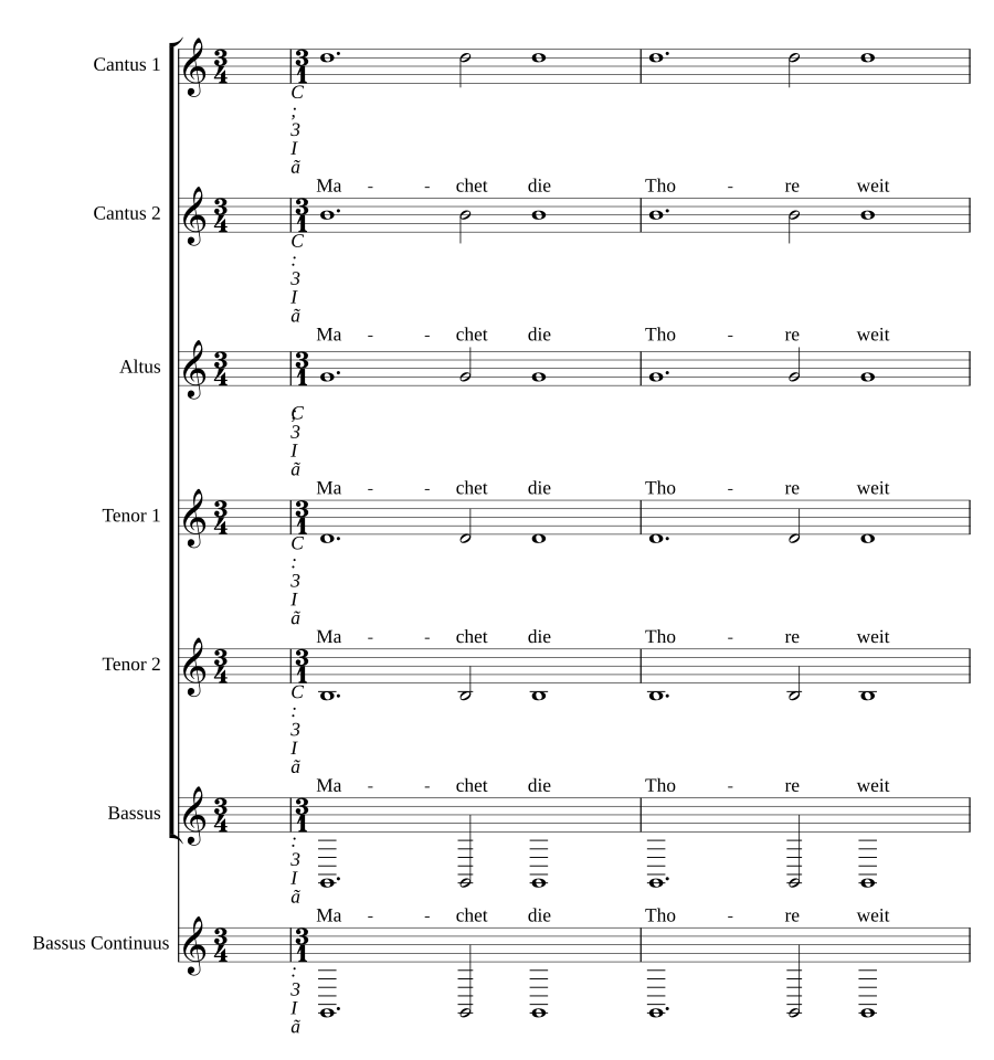 Machet die Tore weit (long version)