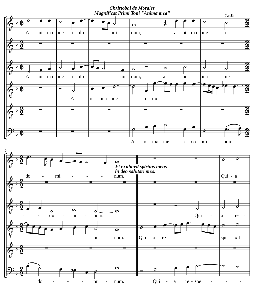 Magnificat Primi Toni 'Anima mea'