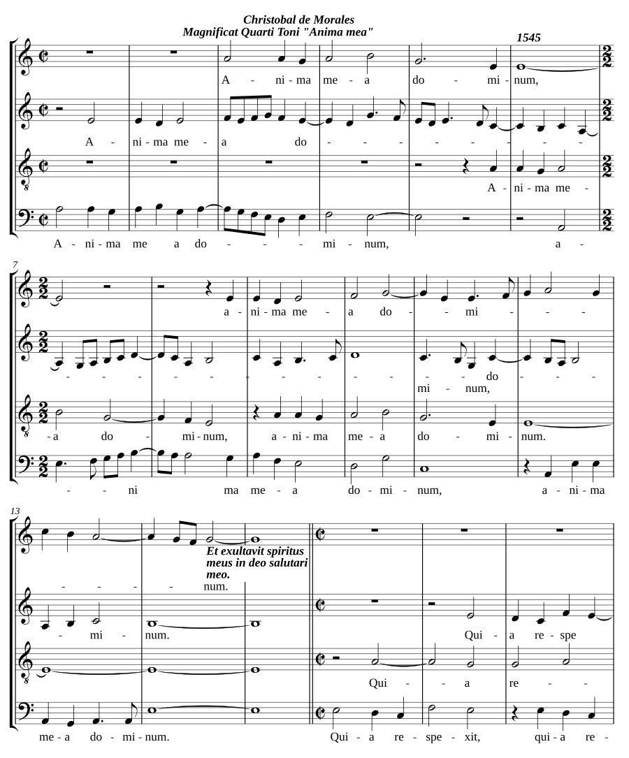 Magnificat Quarti Toni 'Anima mea'