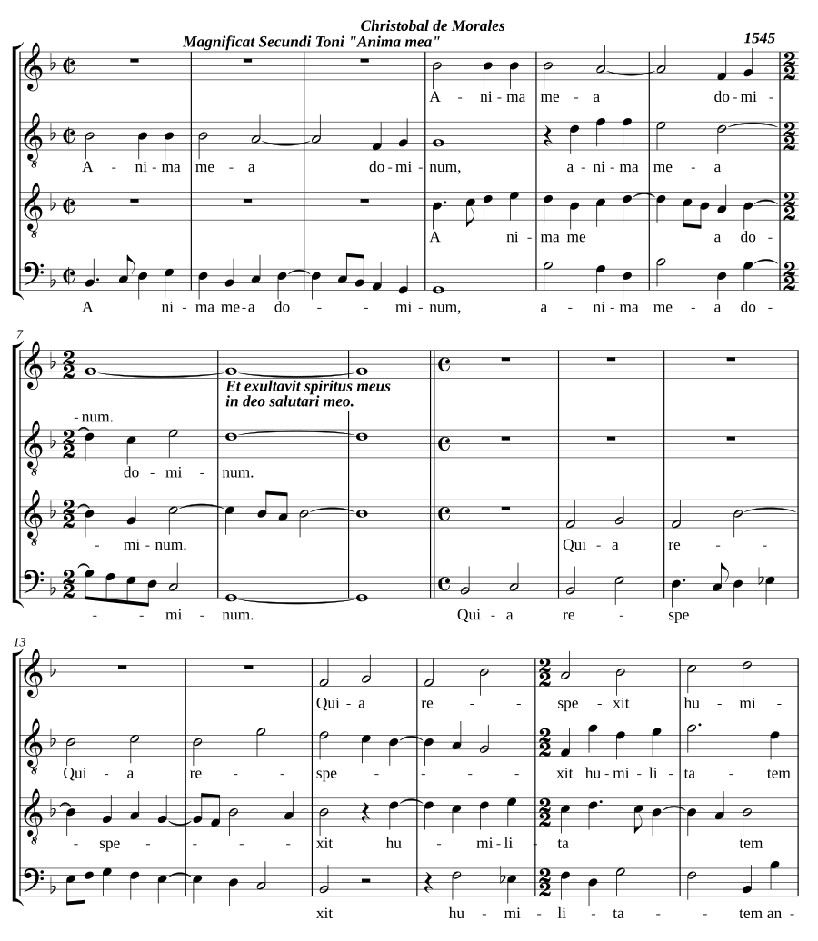 Magnificat Secundi Toni 'Anima mea'