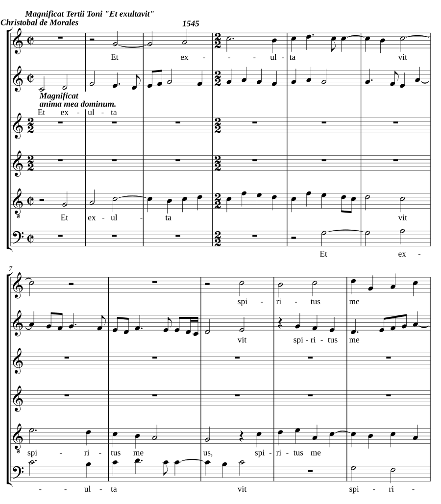 Magnificat Tertii Toni 'Et exultavit'