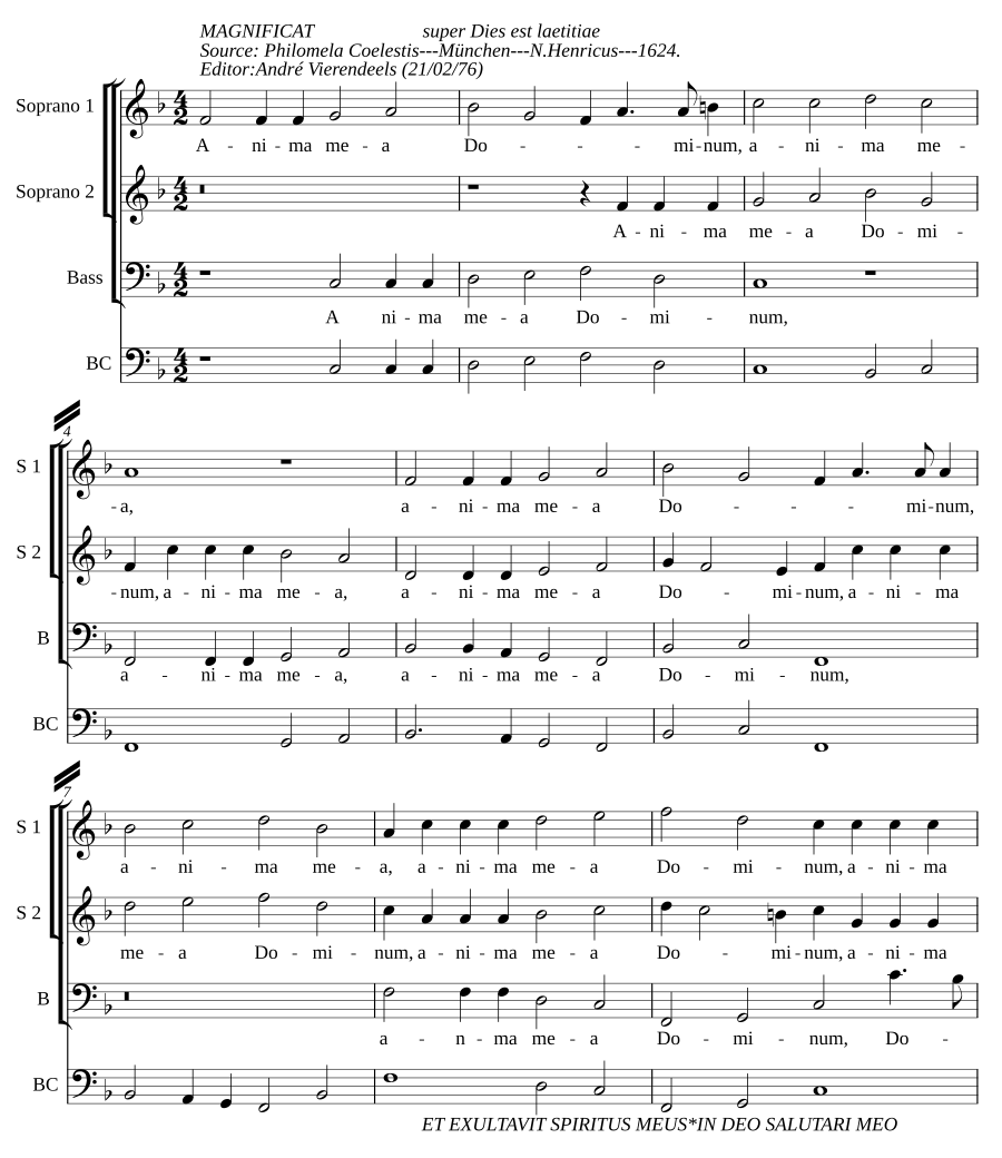 Magnificat VI toni