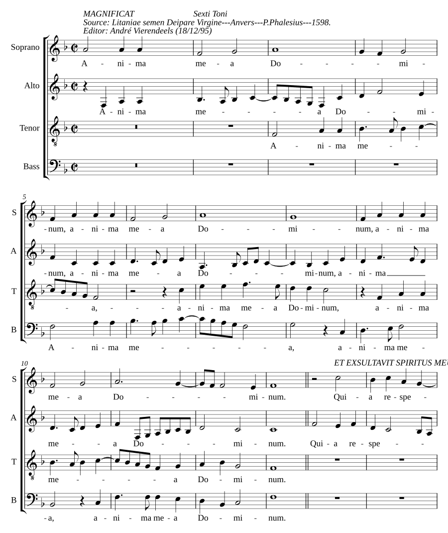 Magnificat VI toni