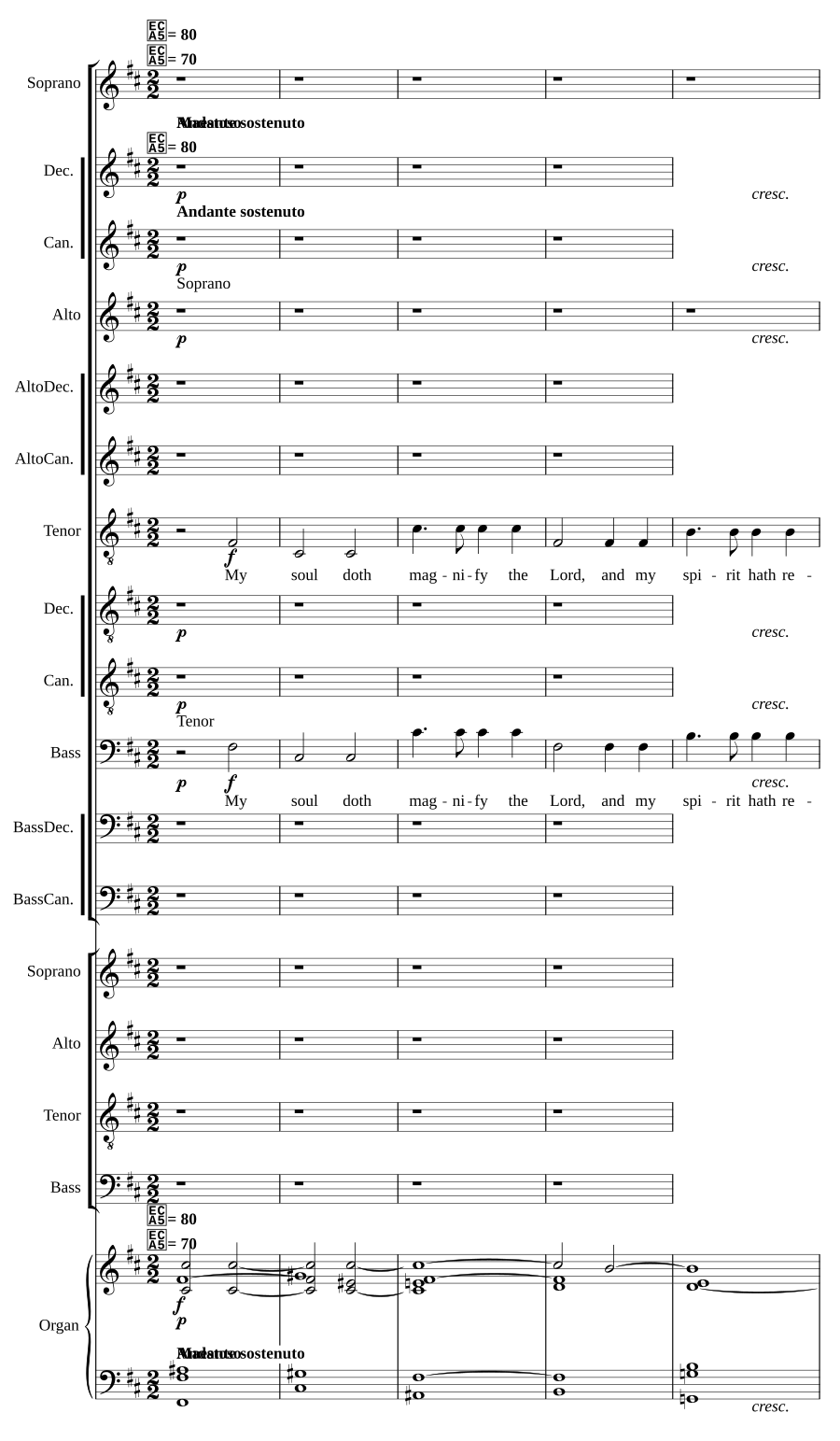 Magnificat and Nunc Dimittis in B minor