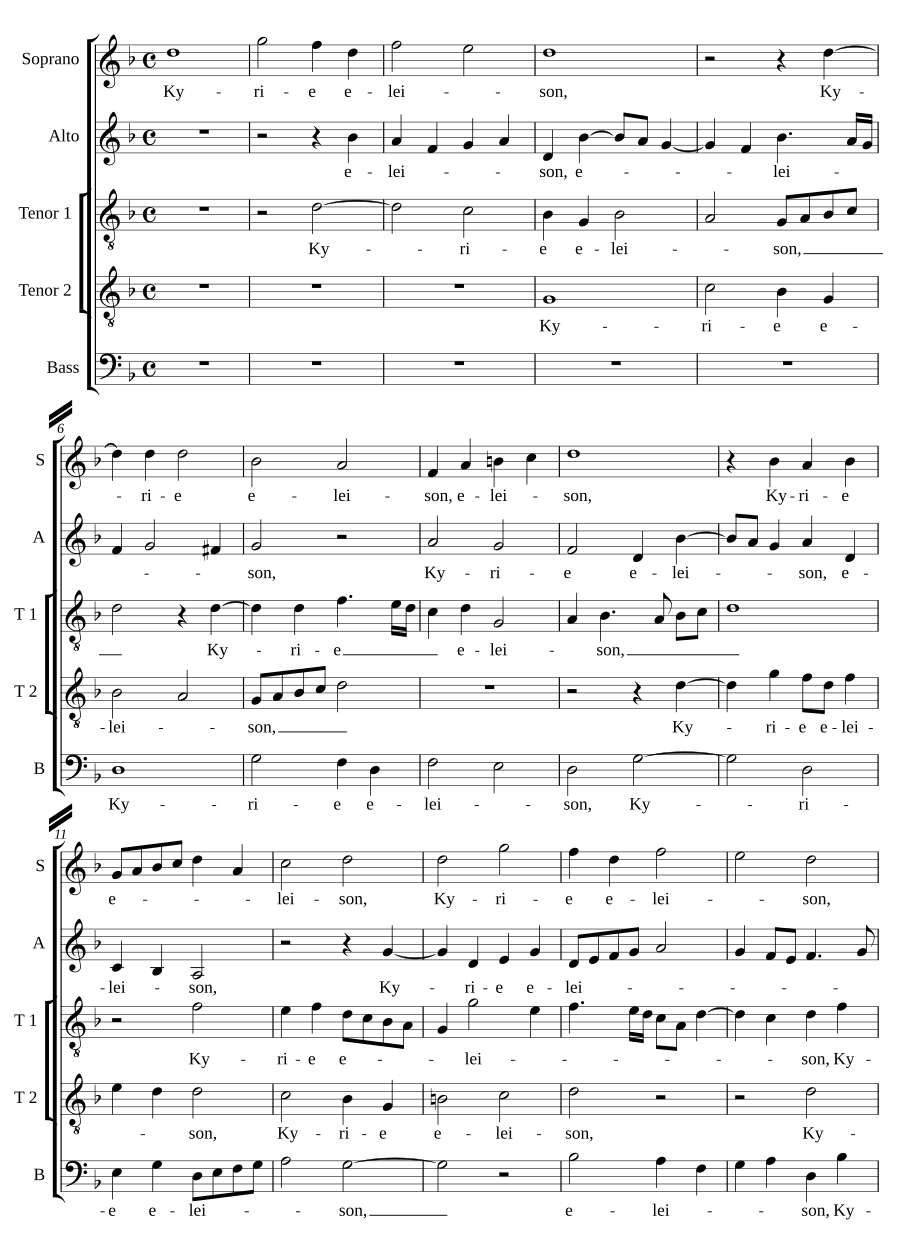 Missa Inclina cor meum