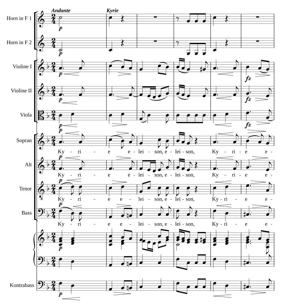 Missa No. 1 in F Major