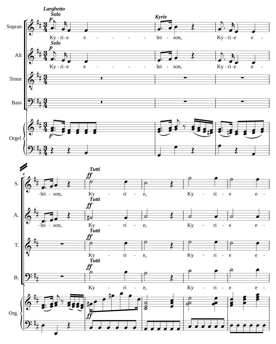 Missa Solemnis in D