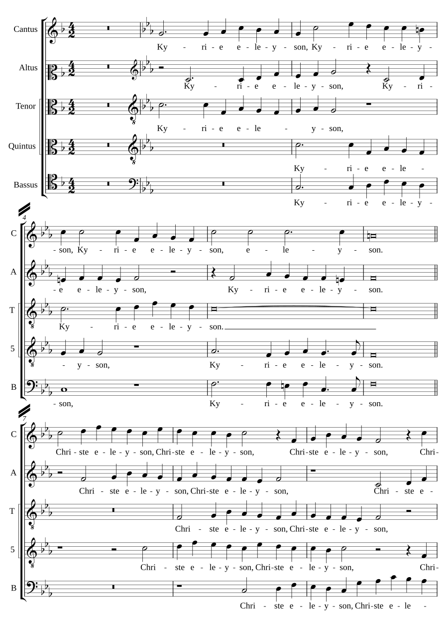 Missa Veni dilecte mi