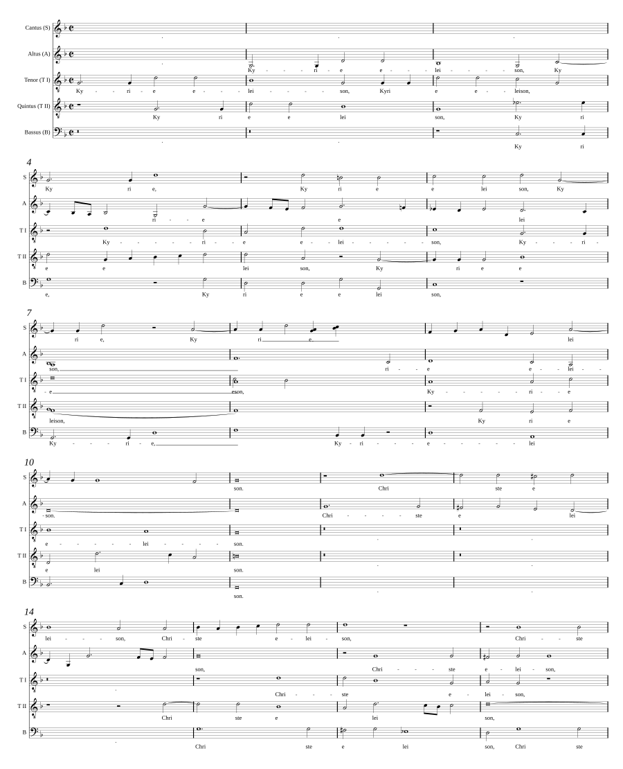 Missa Veni in hortum meum
