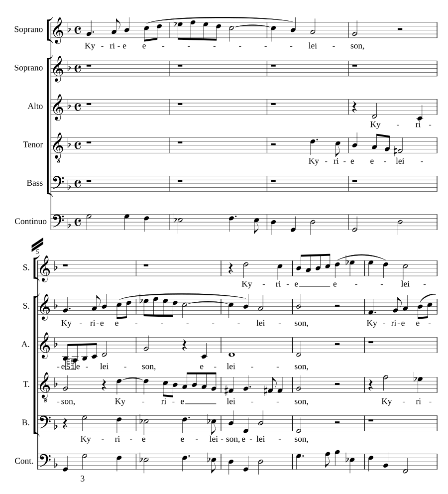 Missa a 5 (hypodorian mode)