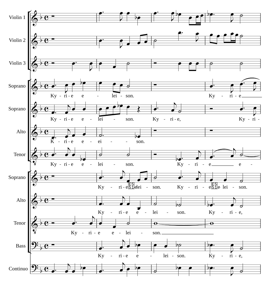 Missa a 8 con violines