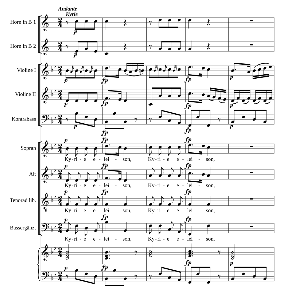 Missa brevis, op:1/3