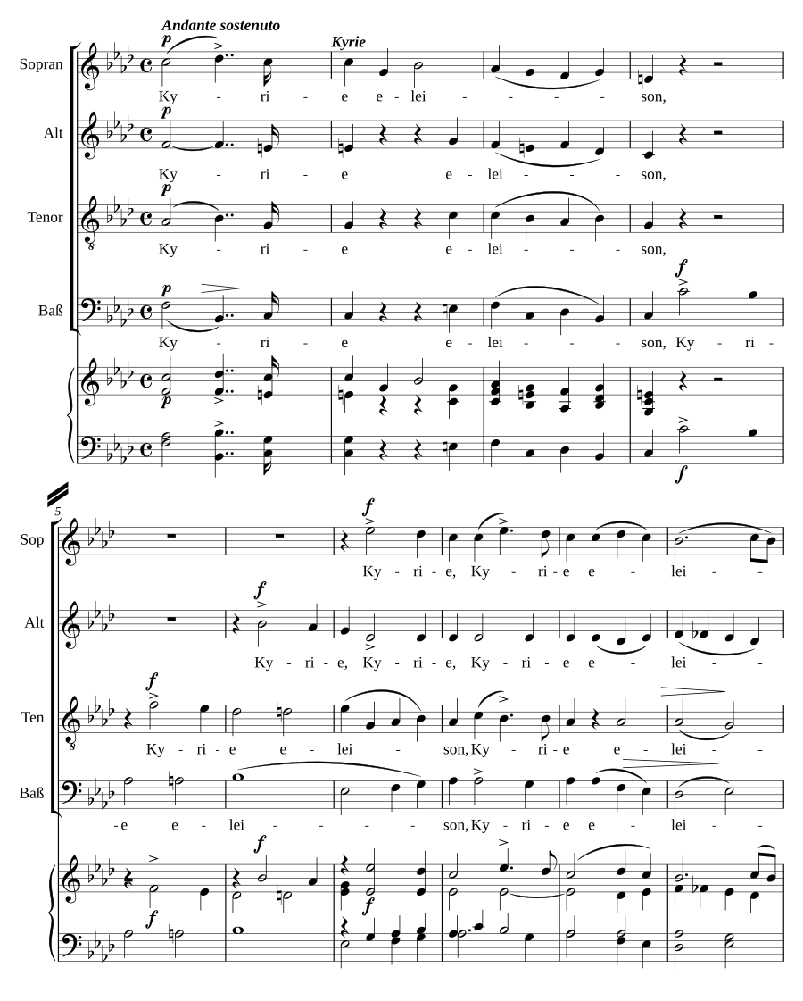 Missa brevis No. 1 in F