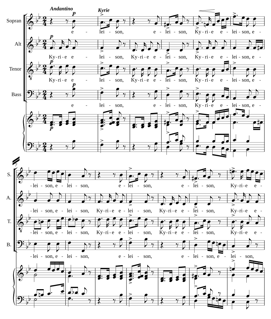 Missa brevis No. 2 in Bb