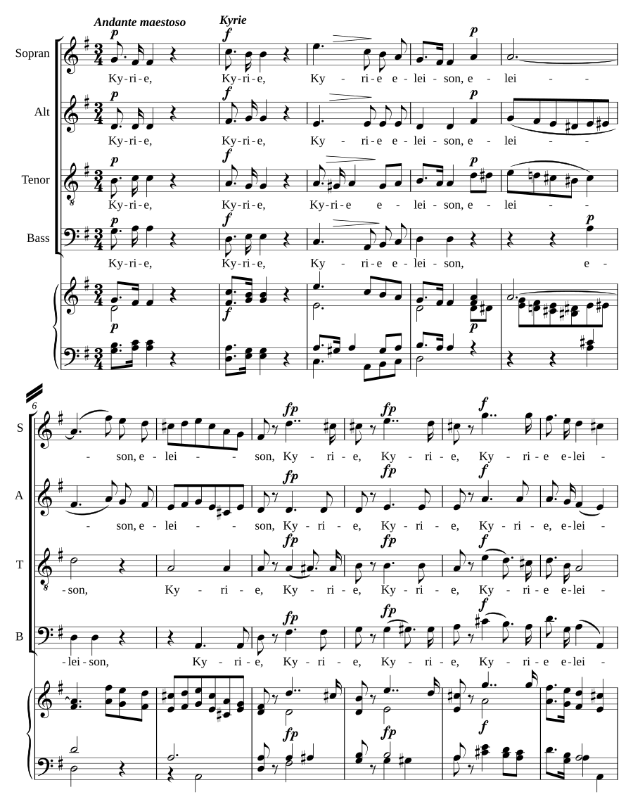 Missa brevis No. 3 in G