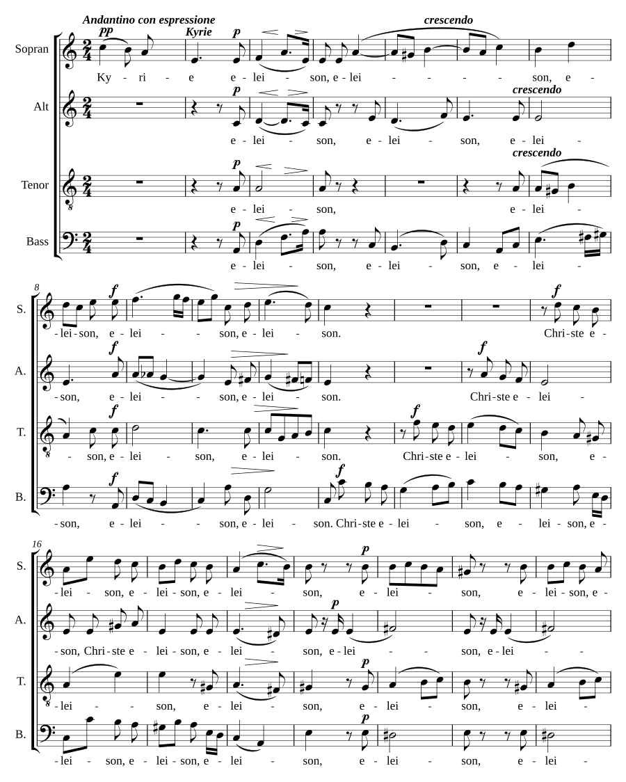 Missa brevis No. 4 in A