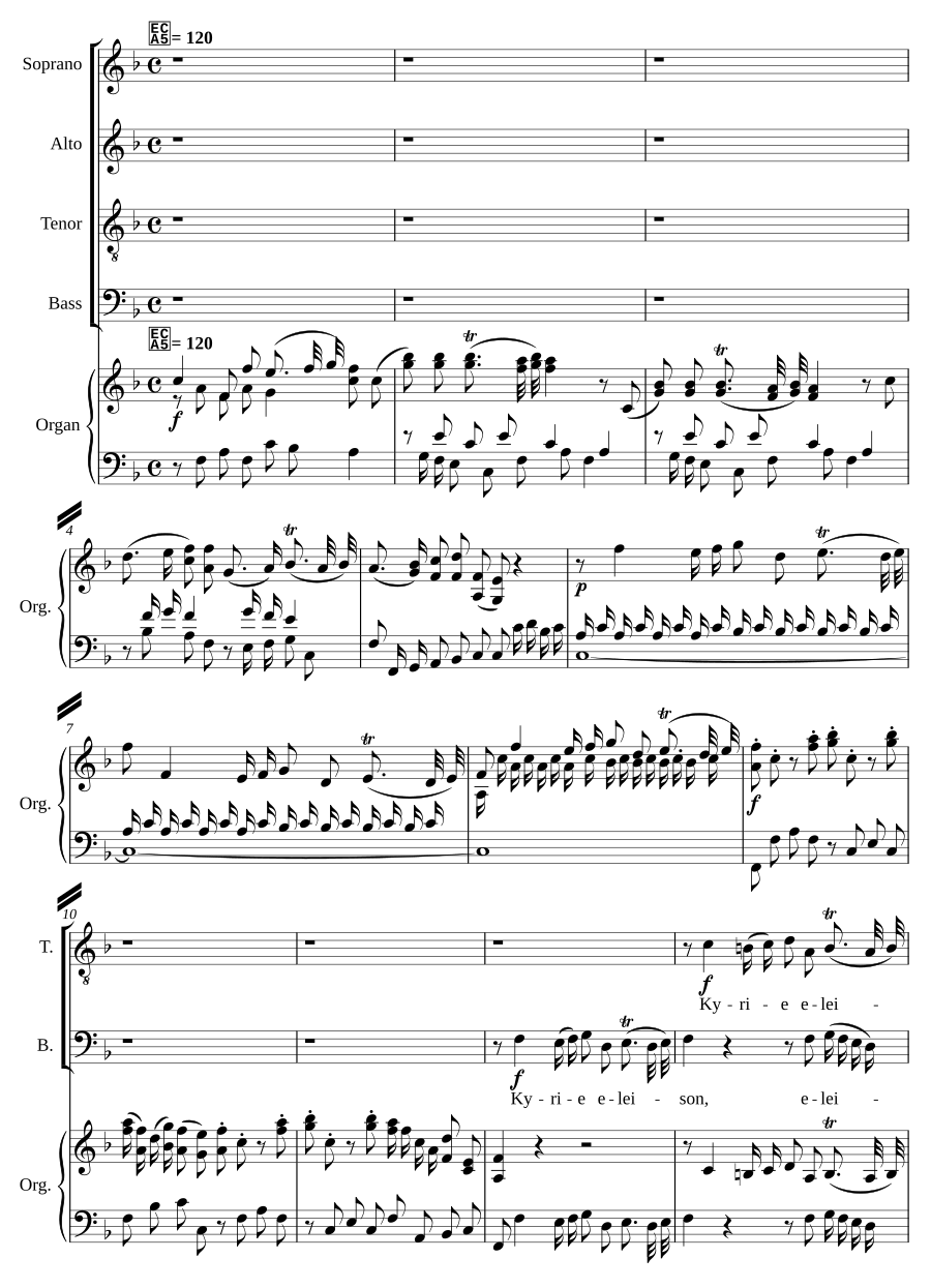 Missa brevis in F major, KV 192