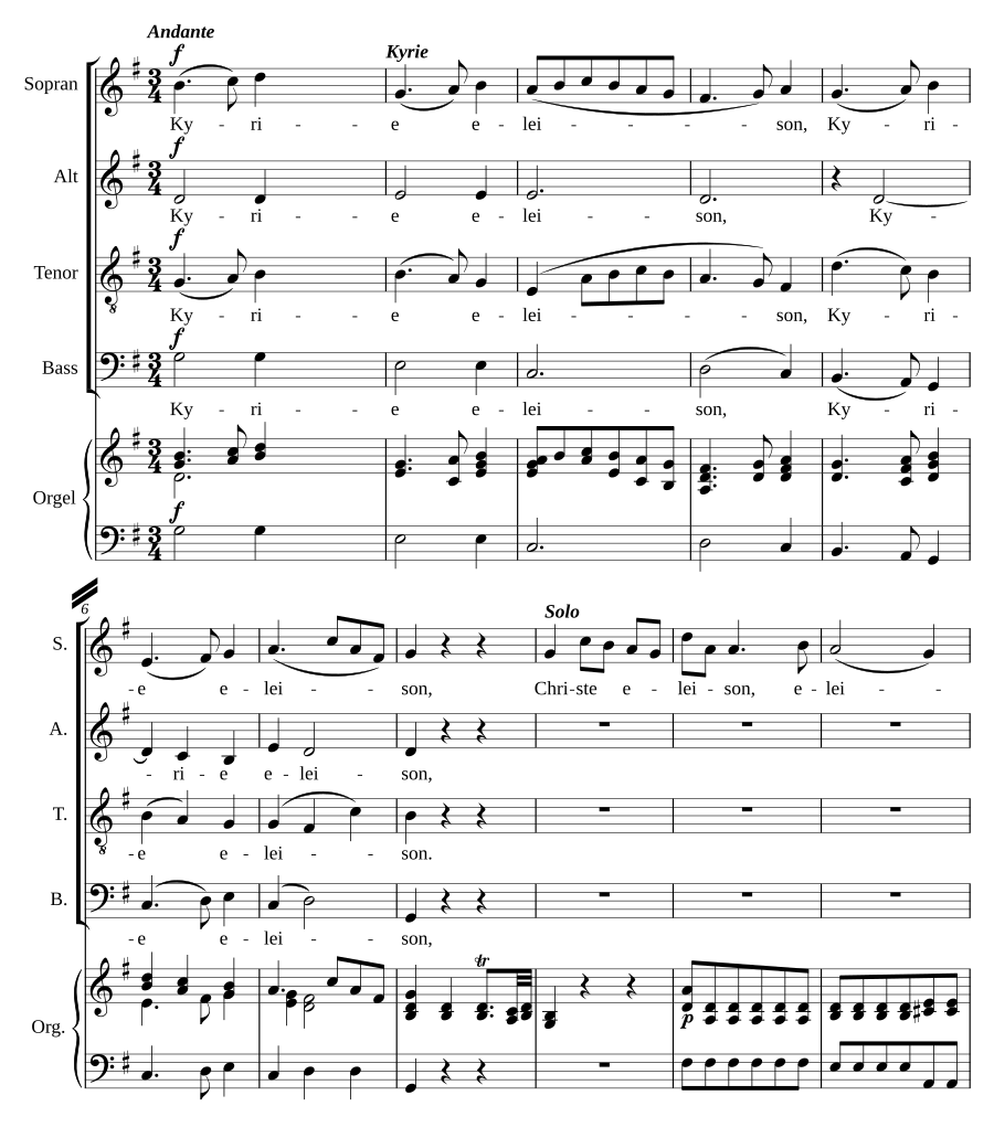 Missa brevis in G major, KV 140
