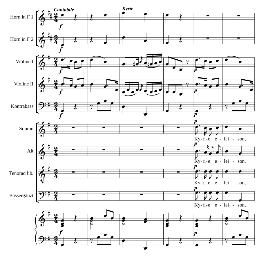 Missa brevis op:1/2