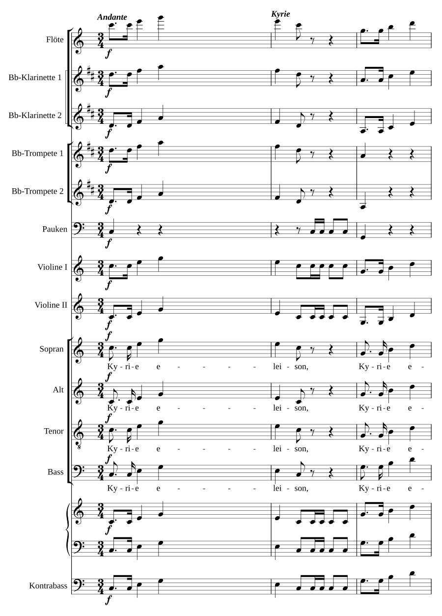 Missa in C Nr. 1