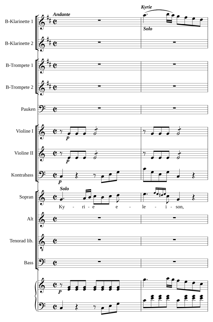 Missa in C brevis et facilis