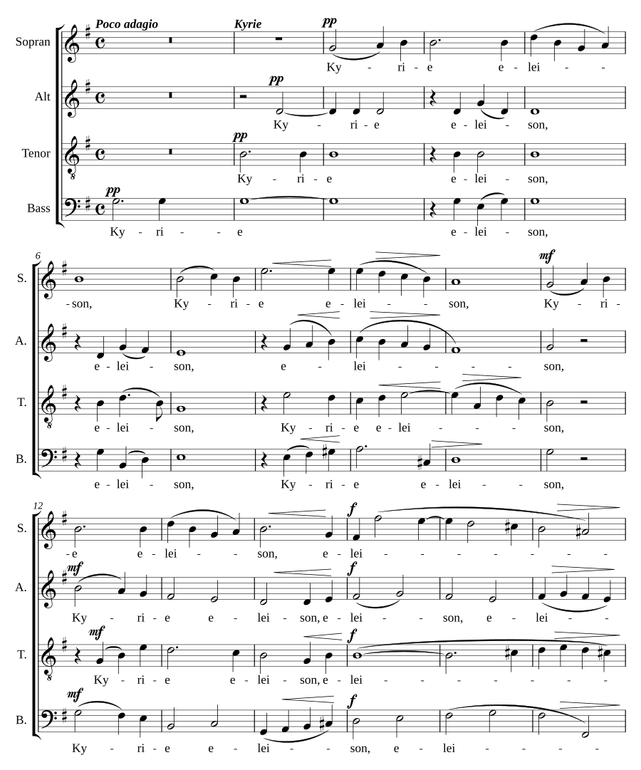 Missa in G, op. 151