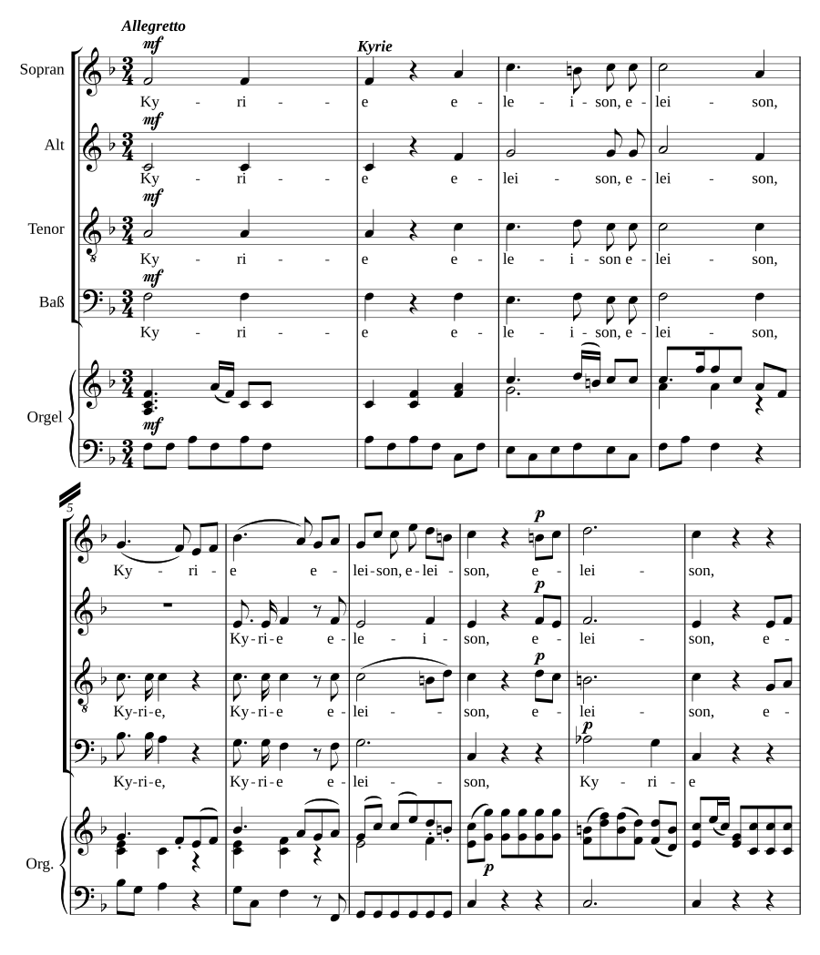 Missa op. 45 in F