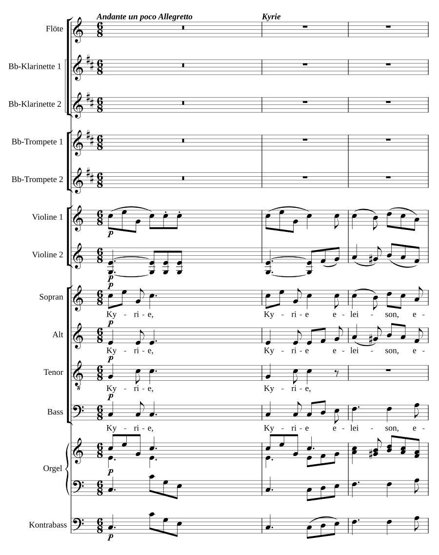 Missa pastoralis 'Christnacht'
