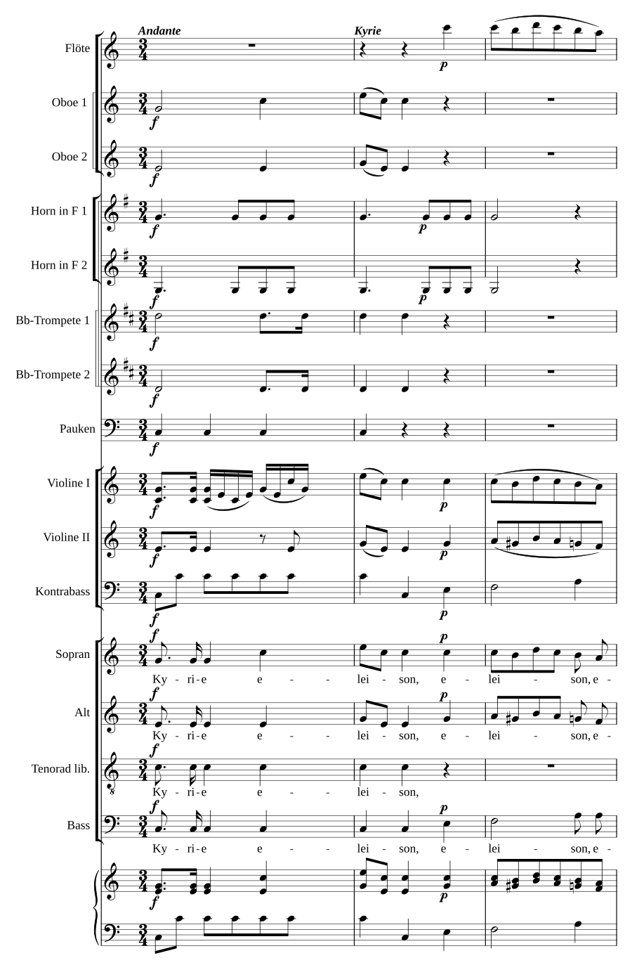 Missa solemnis in C
