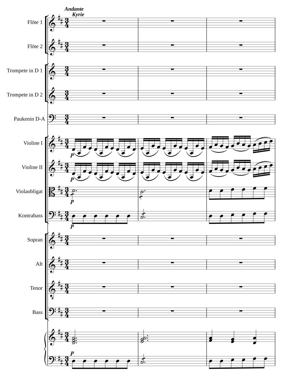 Missa solemnis in D