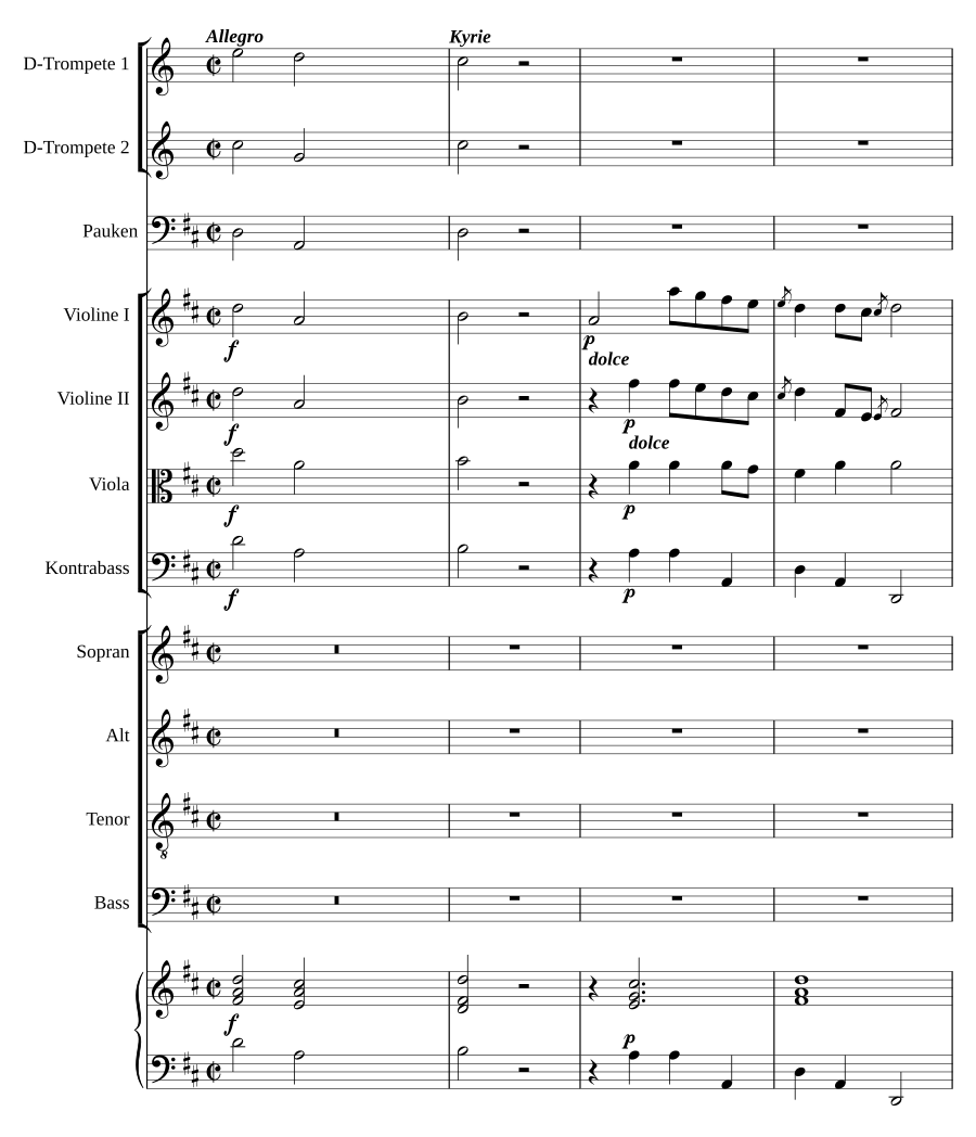 Missa solemnis in D