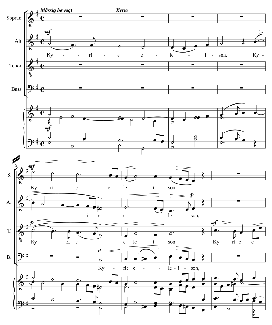 Missa solemnis in e/G