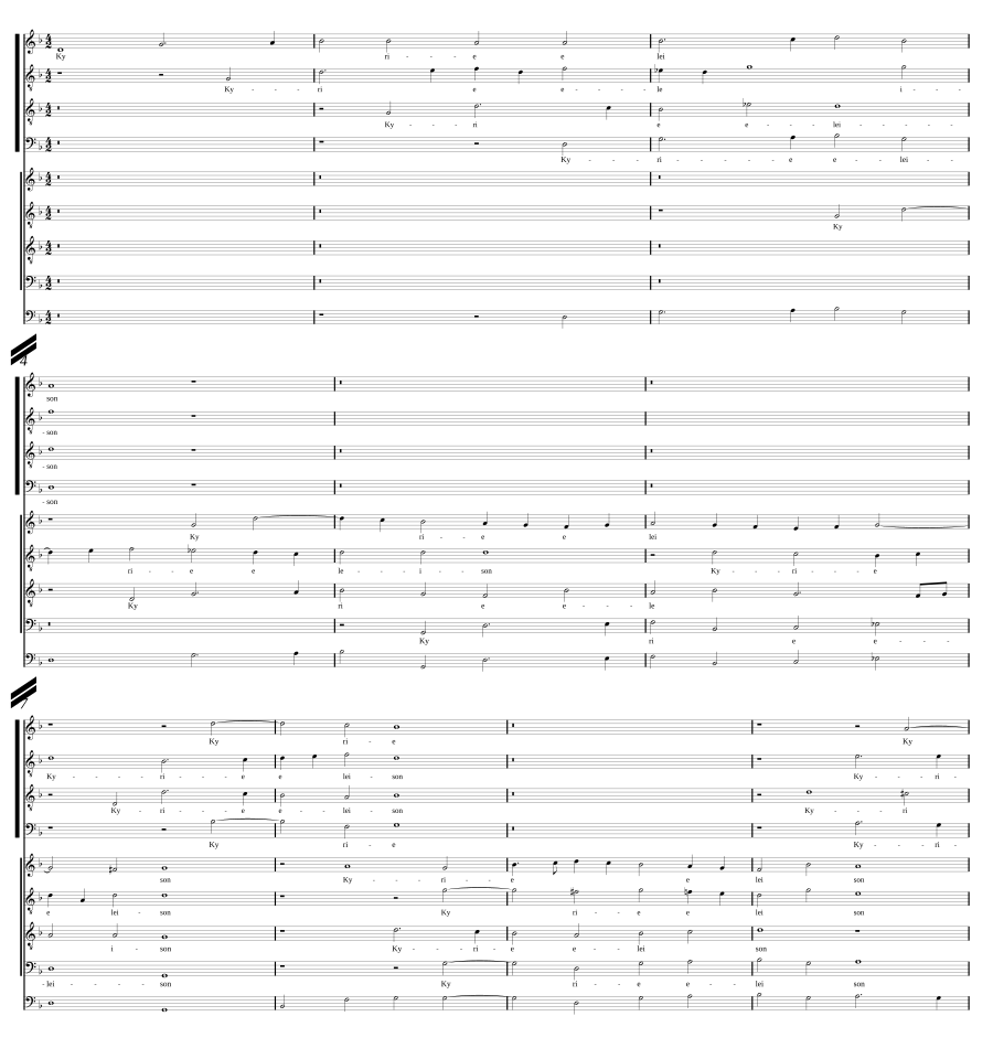 Missa sopra l'aria della Monica a 8