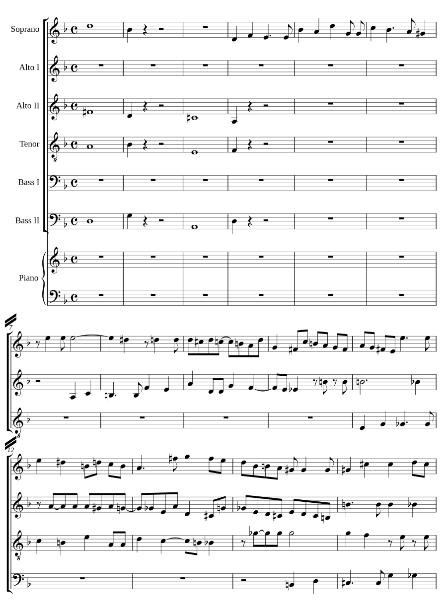 Mit Fried und Freud (Choral from Motet, Op. 74)