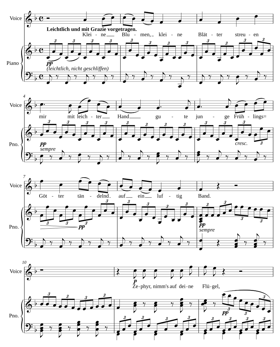 Mit einem gemalten Band, Op. 83 No. 3