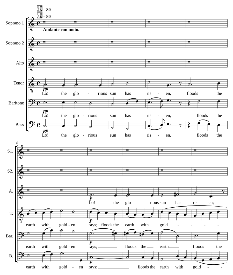 Morgengesang, Opus 71 No. 7
