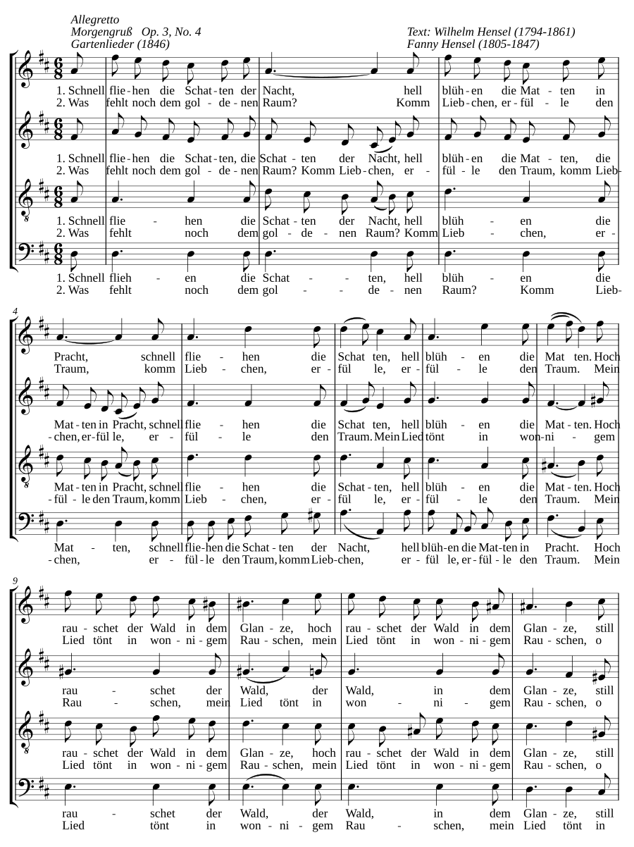 Morgengruß, Op. 3, No. 4