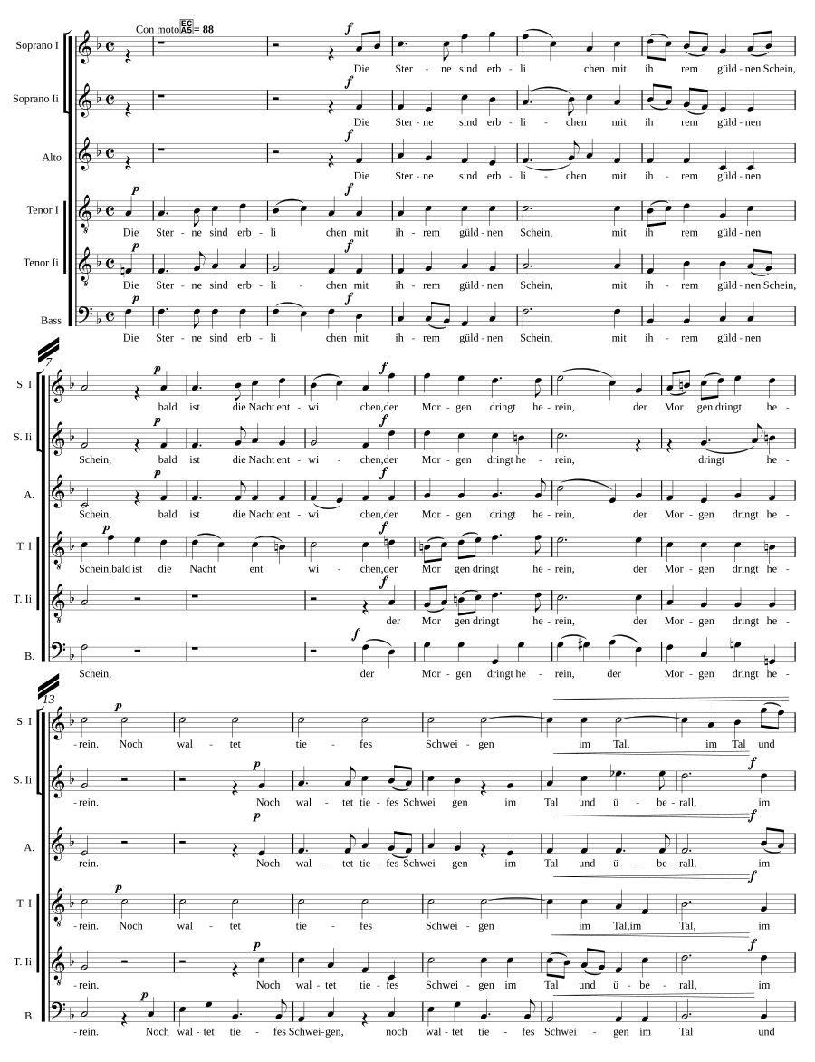 Morgenlied, Op. 69, No. 1