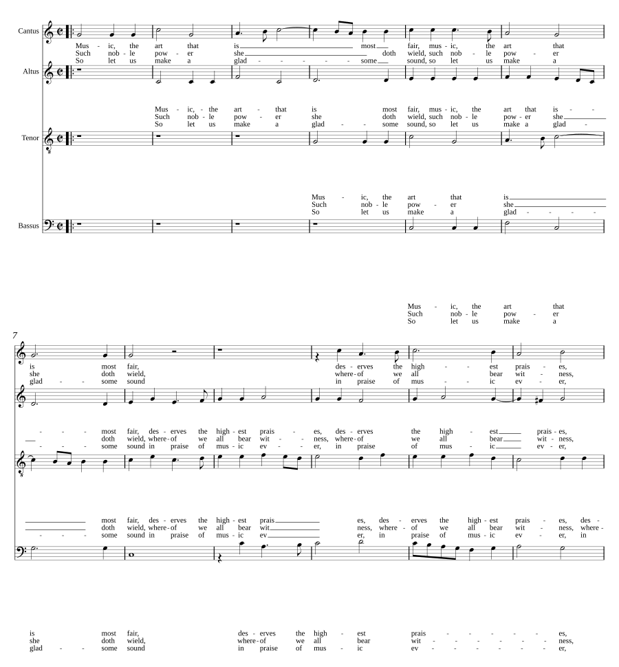Musica, die ganz lieblich Kunst