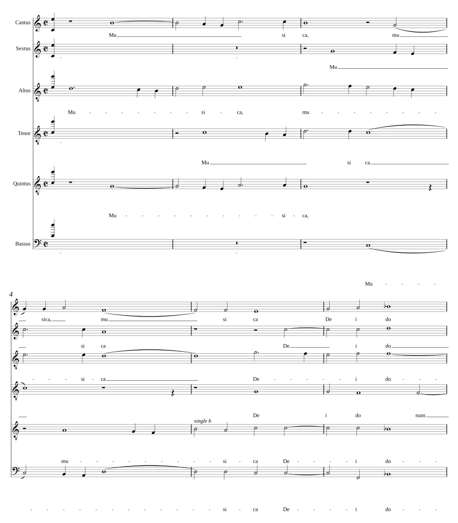 Musica Dei donum a 6