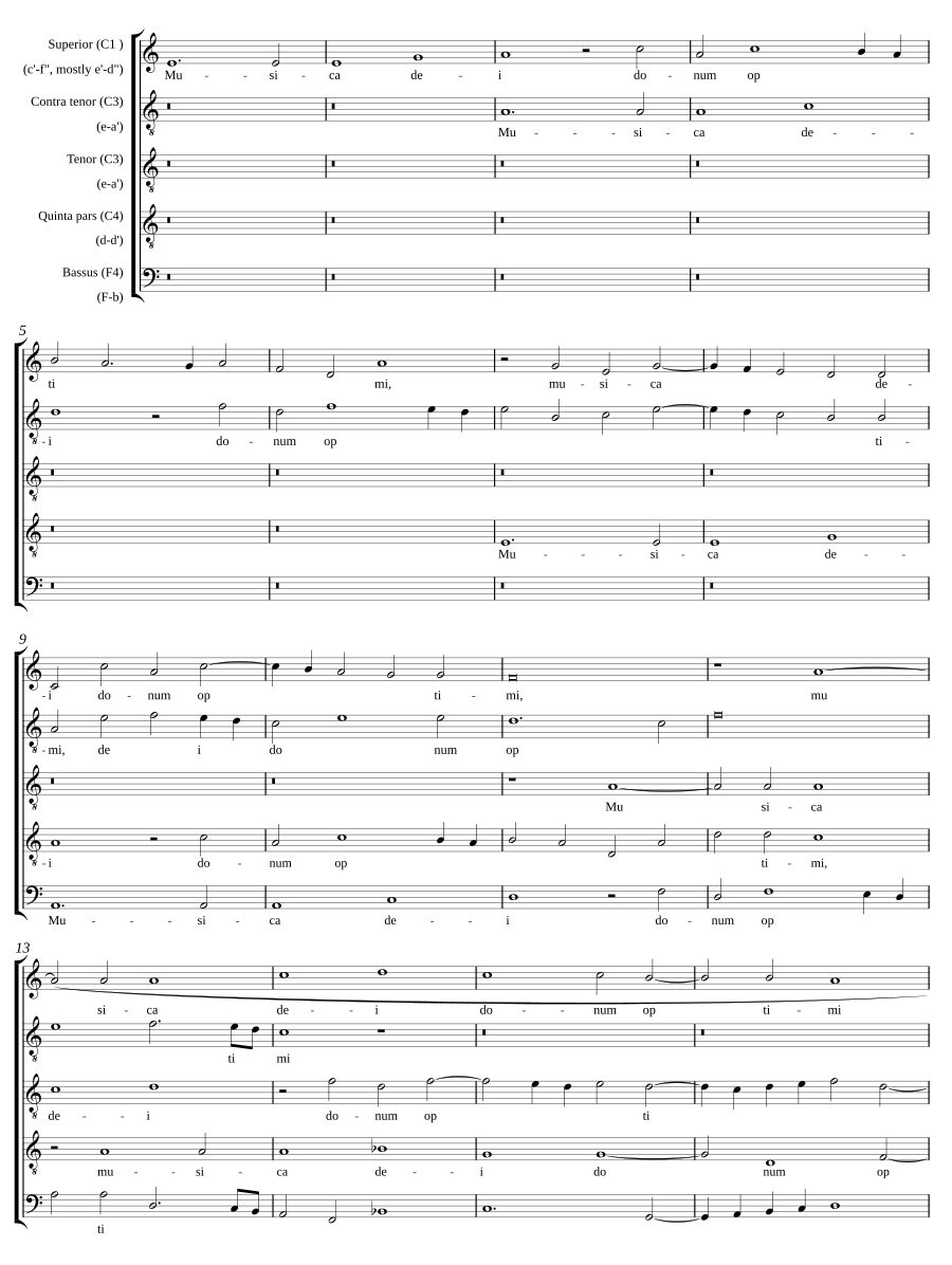 Musica dei donum optimi