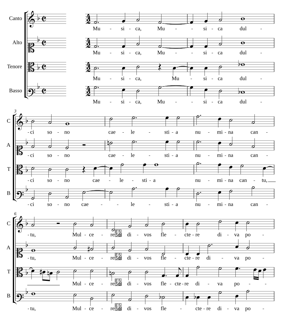 Musica dulci sono