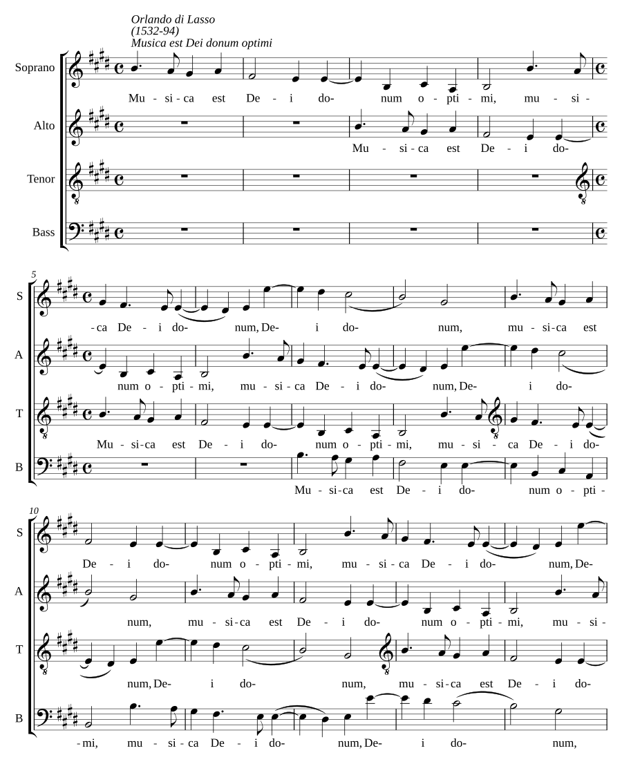 Musica est Dei donum optimi