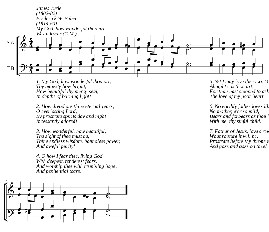 My God, how wonderful thou art